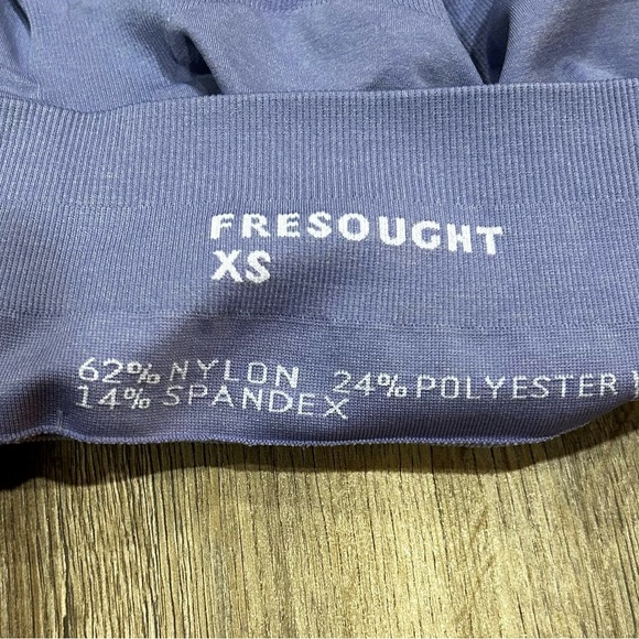 High-Waisted Fresought Athletic Shorts in Blue Size XS - Picture 2 of 5